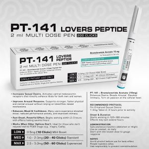 PT-141 (Bremelanotide) 10mg 2ml Multi-Dose Pen (200 Clicks)
