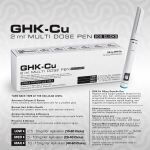 GHK-Cu 50mg 2ml Multi-Dose Pen (200 Clicks)